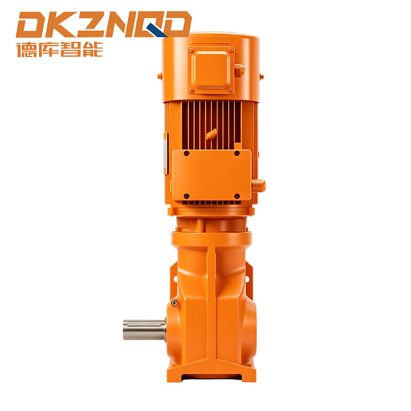 Motor cu angrenaj elicoidal cu ax tubular montat pe flanșă seria K