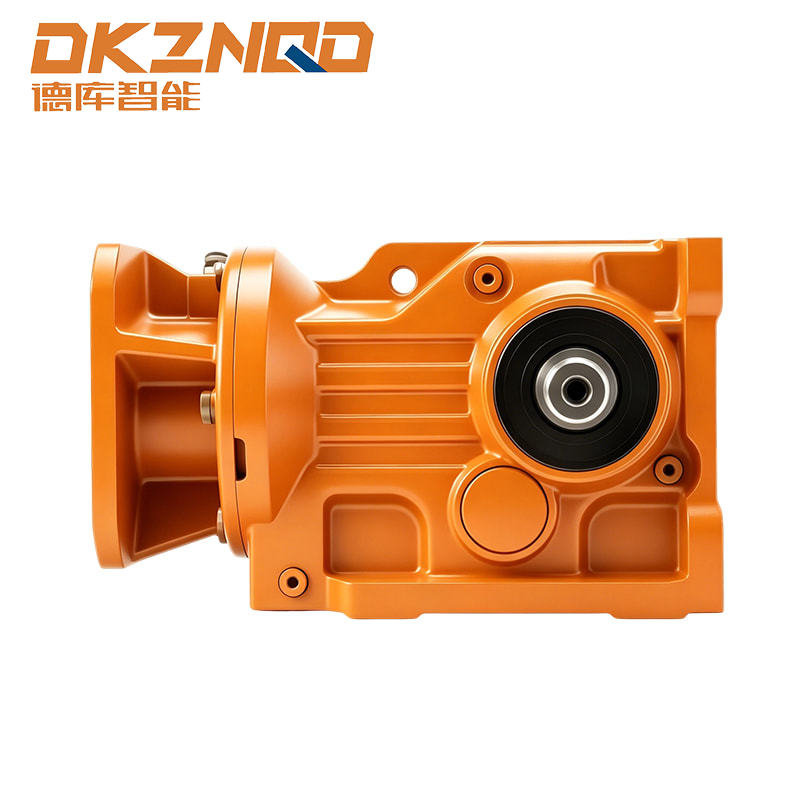 Motor cu angrenaj elicoidal, montat pe picior, seria K